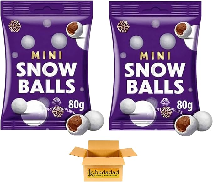 Dairy Milk Winter Wonderland Chocolate Bars 100g–110g | Mini Snowballs & Winter Wonderland Edition | Milk & White Chocolate | Christmas Sharing Treats (2x, Little Robins Bag)
